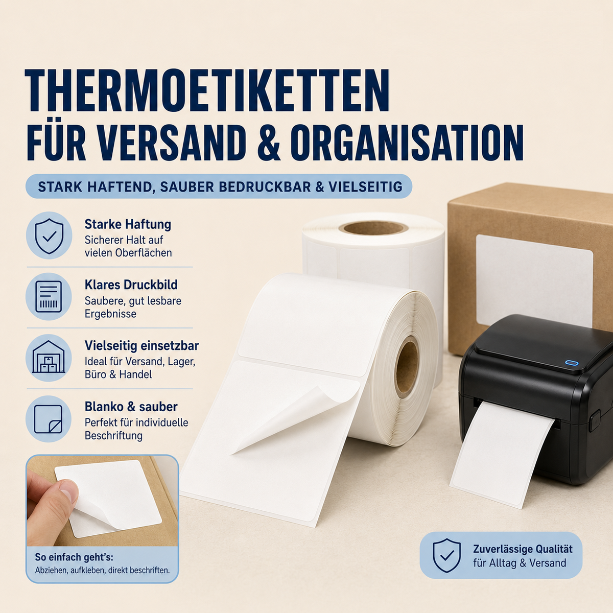 LastWerk Shipping Labels 100 × 150 mm on Rolls