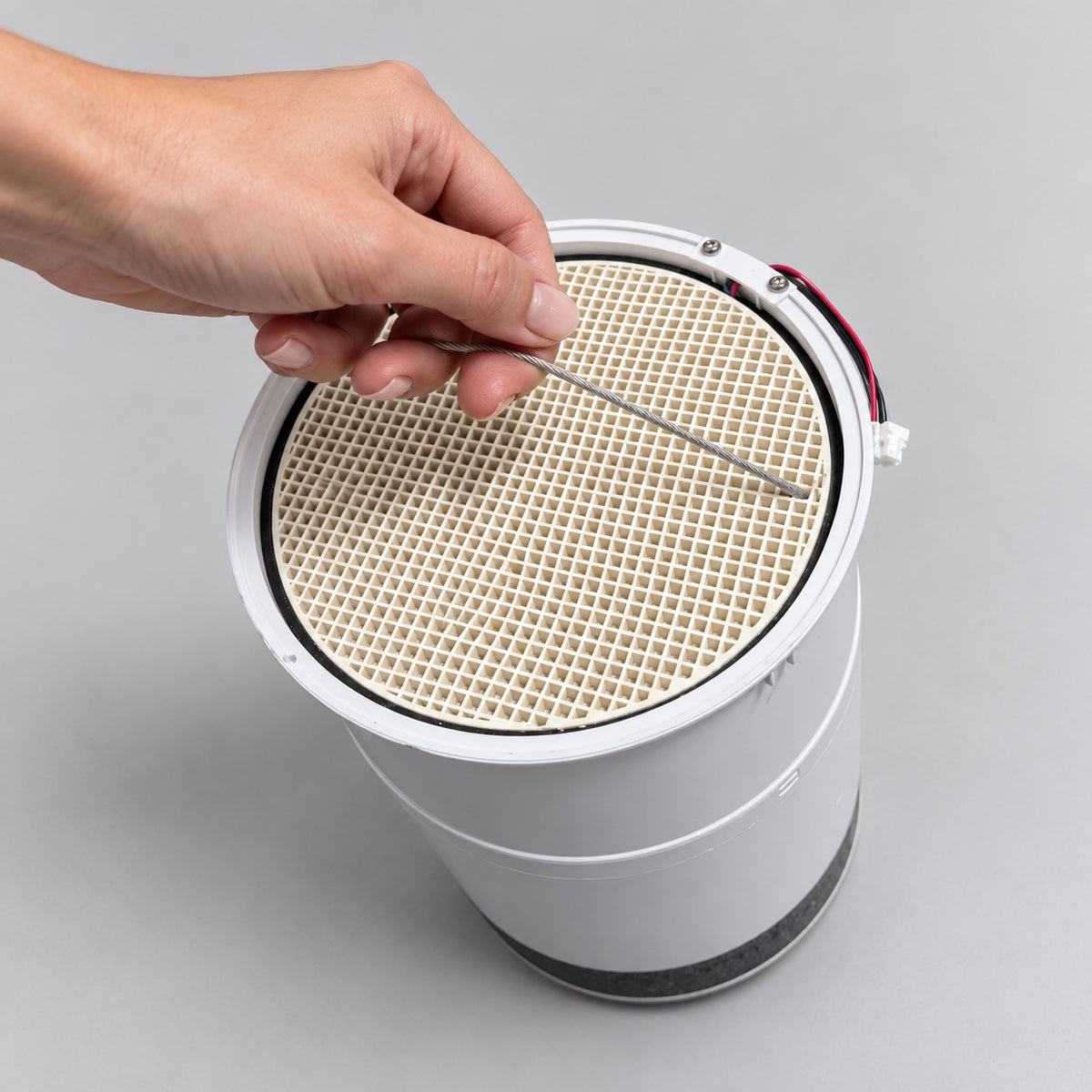LastWerk AirReactor Pro dezentrale Lüftungsanlage mit Wärmerückgewinnung – Feuchtigkeitssensor, Fernbedienung, G1-Doppelfilterpatrone, bis 50 m³/h, Energieklasse A+