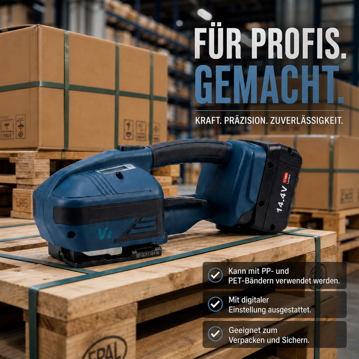 LastWerk V2 Akku-Umreifungsgerät