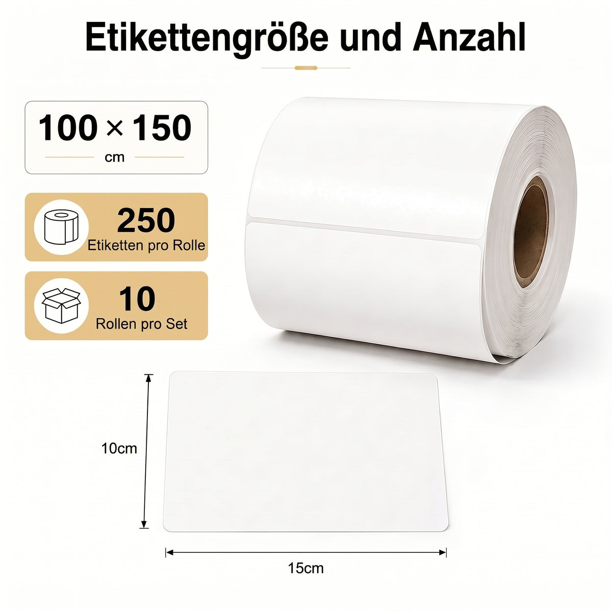 LastWerk Shipping Labels 100 × 150 mm on Rolls