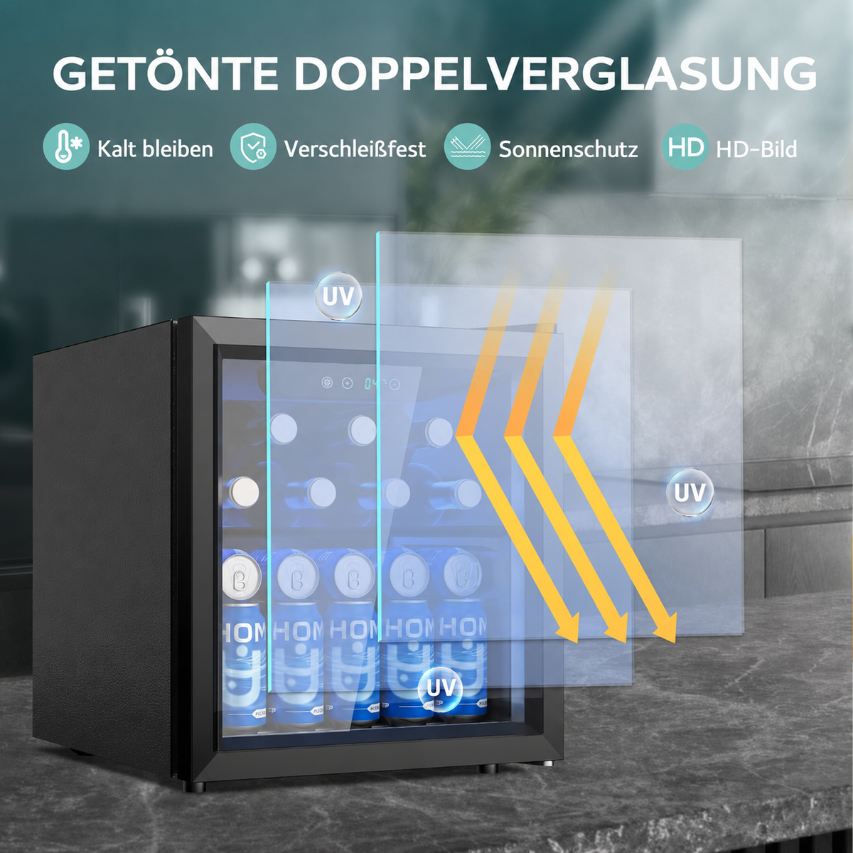 Freeze. Tisch-Getränkekühlschrank