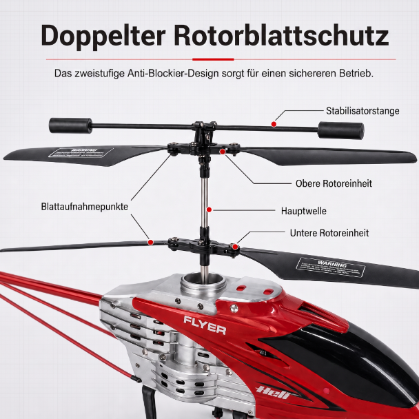 Flyer helicóptero RC 92 cm · Usado