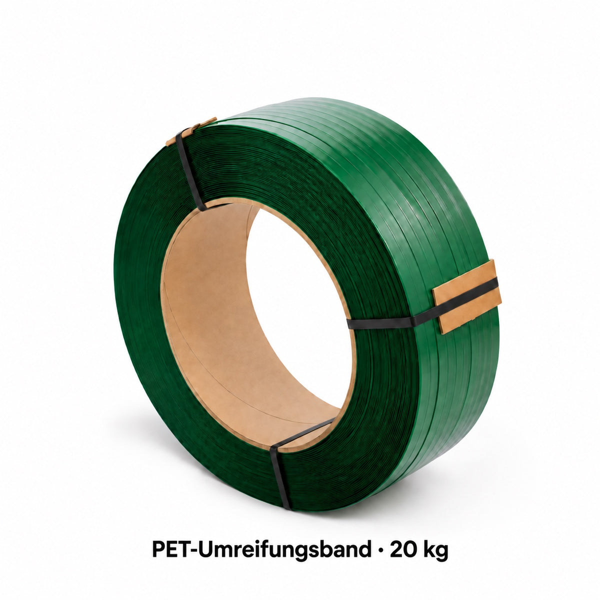 LastWerk K1 Akku-Umreifungsset mit Abrollwagen, 20 kg PET-Band und Handschuhen – Komplettset für Lager, Versand und Paletten