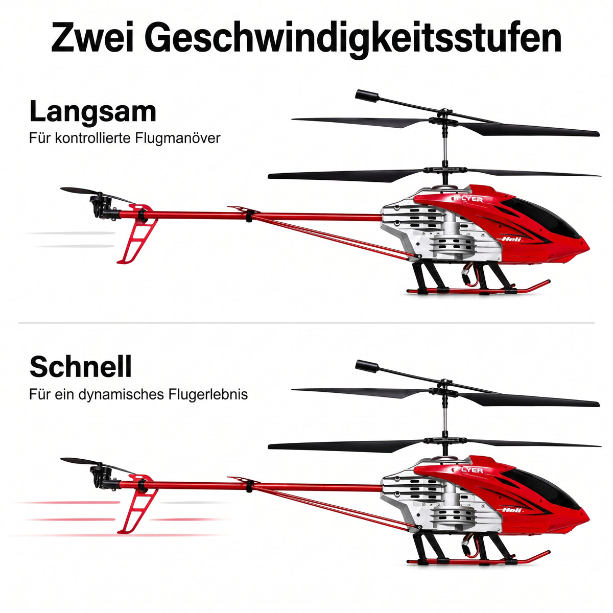 Flyer helicóptero RC 92 cm · Usado