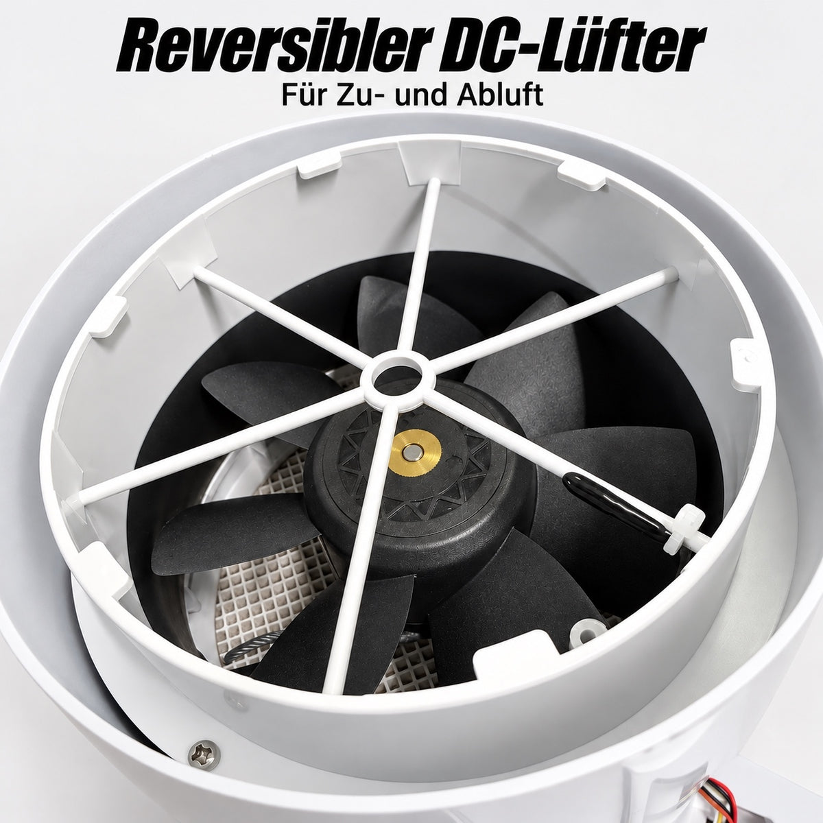 LastWerk AirReactor Ultra C dezentrale Lüftungsanlage mit Wärmerückgewinnung – CO₂-Sensor, WLAN-App, F7 + G1-Doppelfilterpatrone, KeramikPlus, bis 50 m³/h, Energieklasse A+