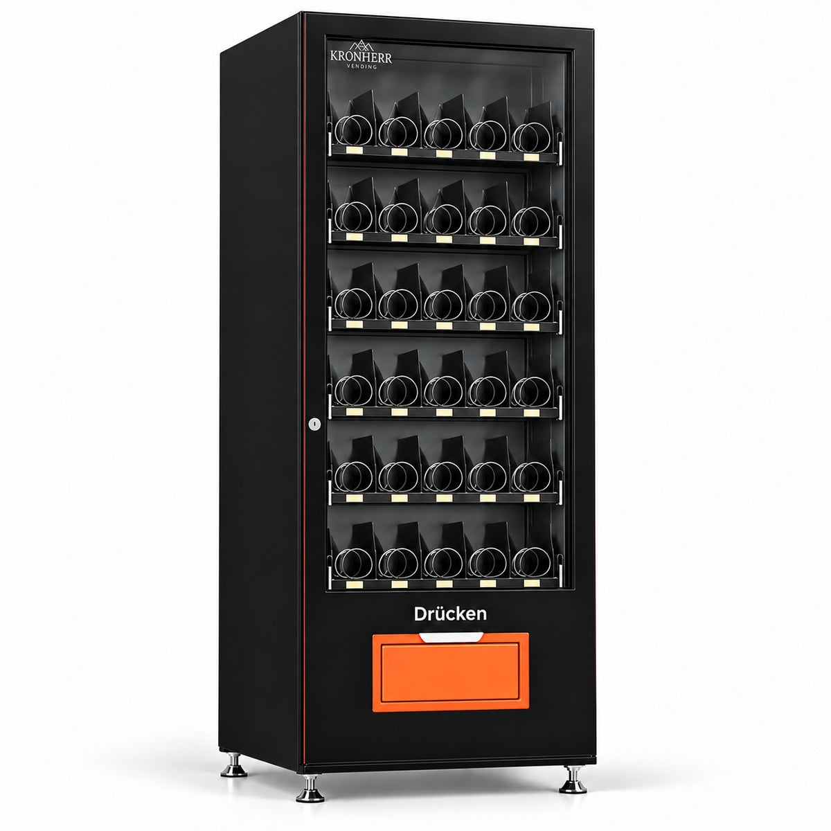 KRONHERR VENDING AF-10N(H5) Verkaufsautomat mit Kühlung, 60 Warenkanälen, 5-Zoll-Display und 4G
