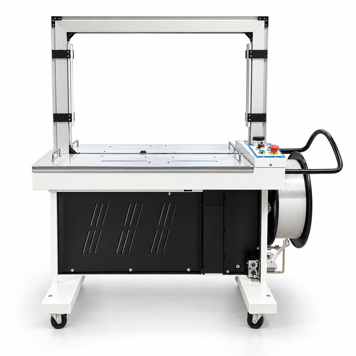 Vollautomatische Umreifungsmaschine YS-X201 für 12 mm PP-Band, Rahmenöffnung 800 × 600 mm