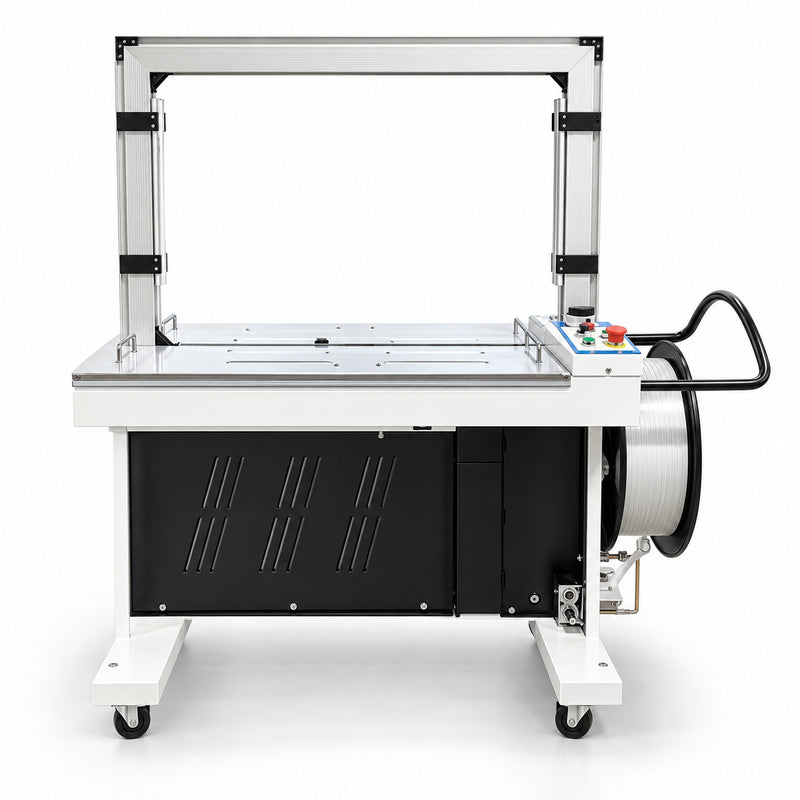Vollautomatische Umreifungsmaschine YS-X201 für 12 mm PP-Band, Rahmenöffnung 800 × 600 mm