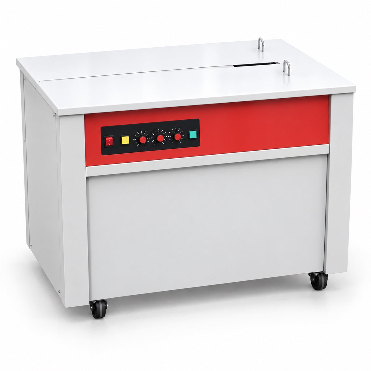 Halbautomatische Umreifungsmaschine DM8890H für 9 bis 14 mm PP-Band, 900 × 570 × 730 mm
