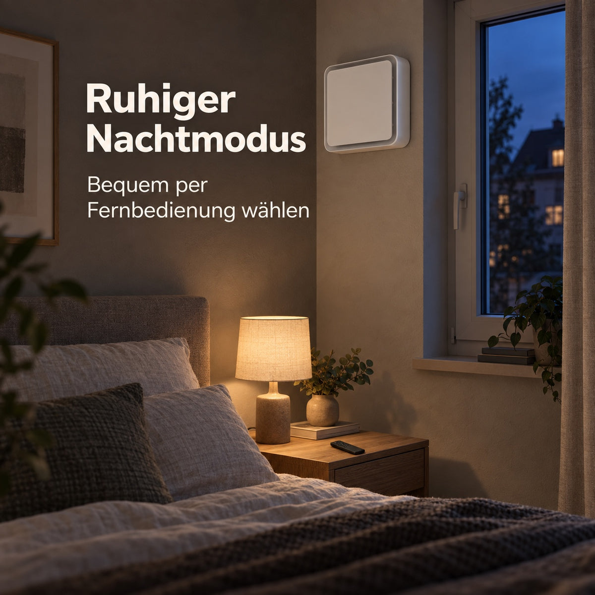 LastWerk AirReactor Core Plus HRV – Wohnraumlüftung mit HEPA-Filter, Nachtmodus & Fernbedienung, Ø 160 mm, 400 mm, Komplettset