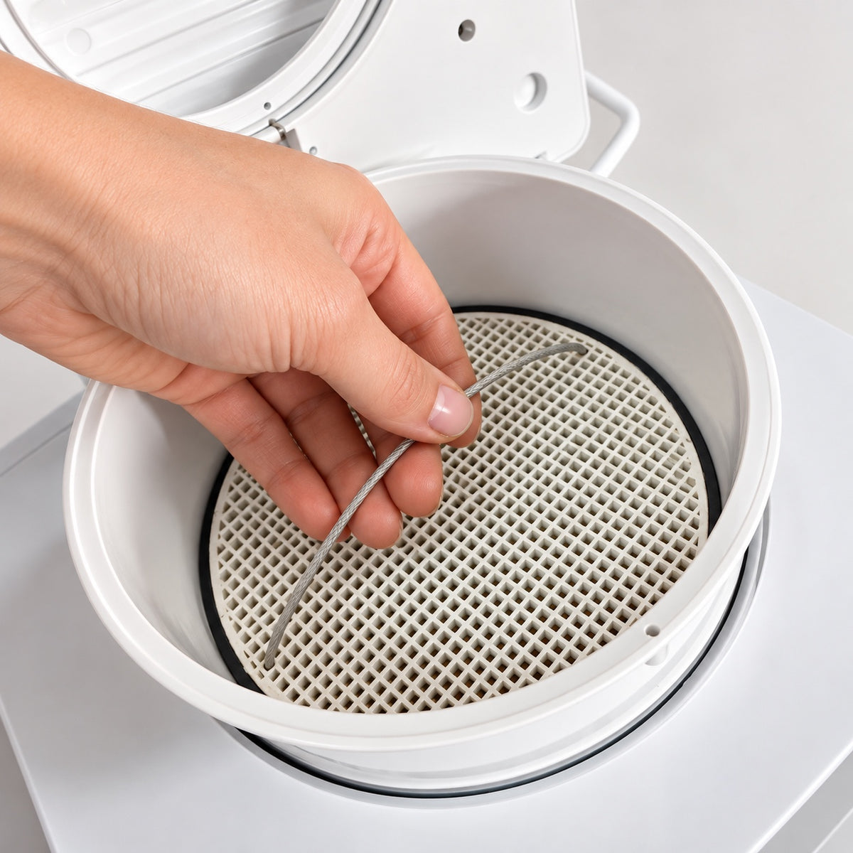 LastWerk AirReactor Ultra C dezentrale Lüftungsanlage mit Wärmerückgewinnung – CO₂-Sensor, WLAN-App, F7 + G1-Doppelfilterpatrone, KeramikPlus, bis 50 m³/h, Energieklasse A+