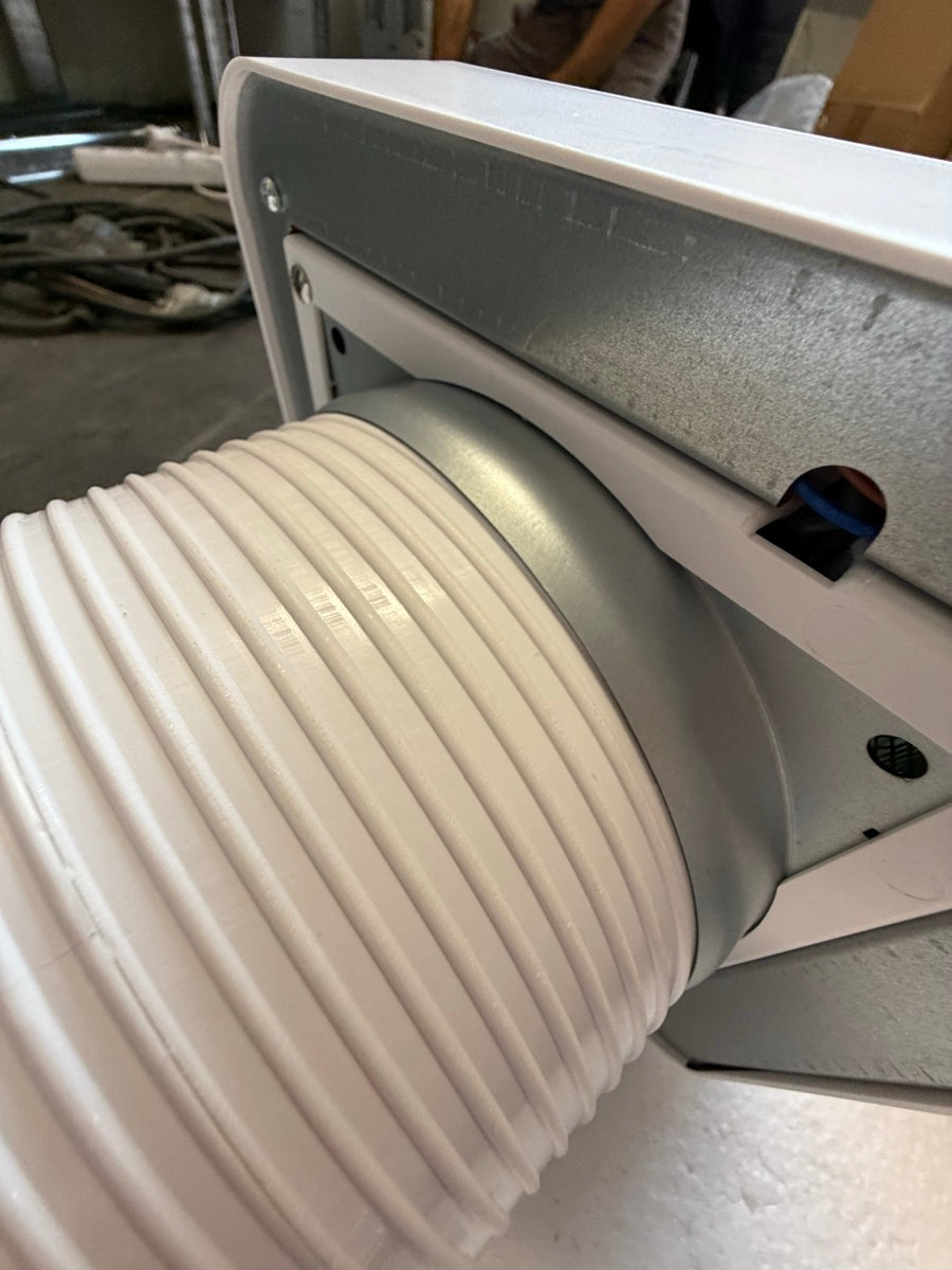 LastWerk AirReactor Core Plus HRV – Wohnraumlüftung mit HEPA-Filter, Nachtmodus & Fernbedienung, Ø 160 mm, 400 mm, Komplettset