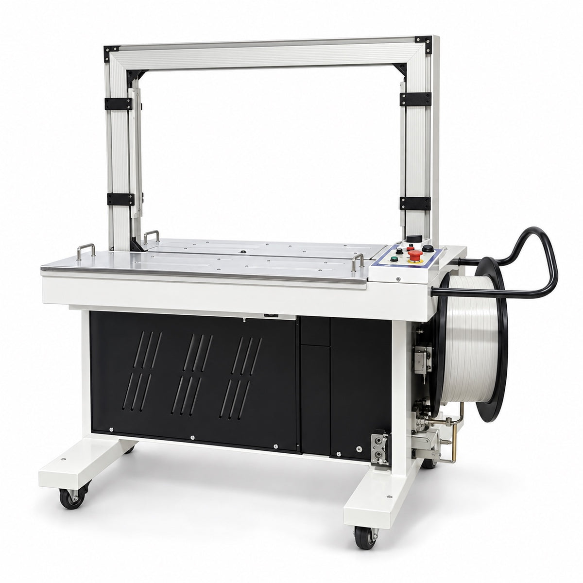 Vollautomatische Umreifungsmaschine YS-X201 für 12 mm PP-Band, Rahmenöffnung 800 × 600 mm