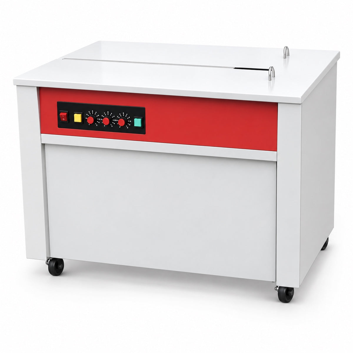 Halbautomatische Umreifungsmaschine DM8890H für 9 bis 14 mm PP-Band, 900 × 570 × 730 mm